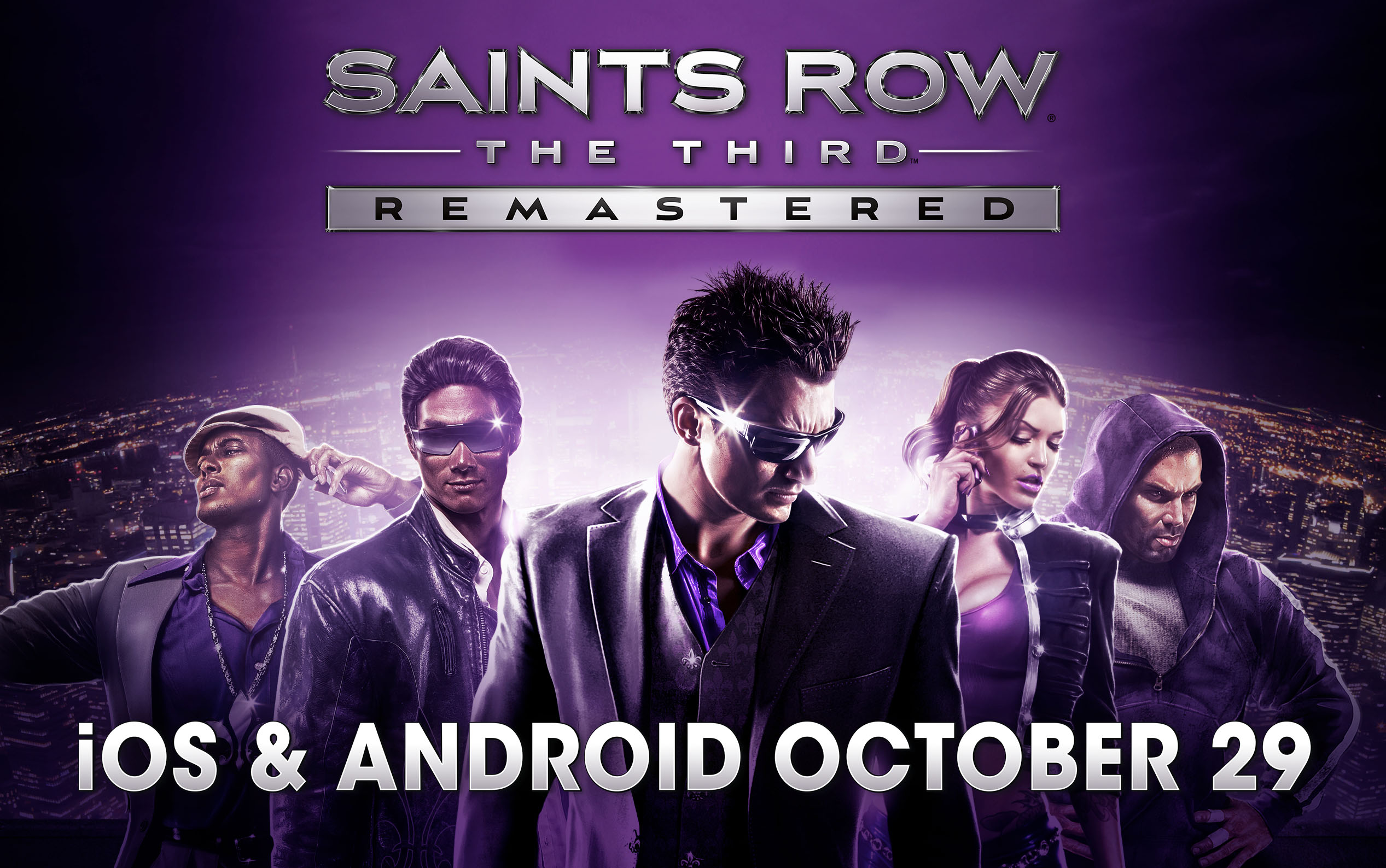 Arte oficial anuncia Saints Row: The Third Remastered para iOS e Android em 29 de outubro