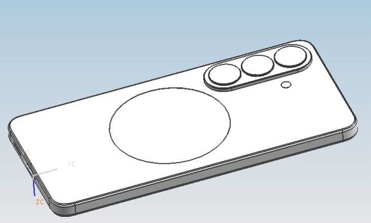 Renders CAD completos com a linha Galaxy S27