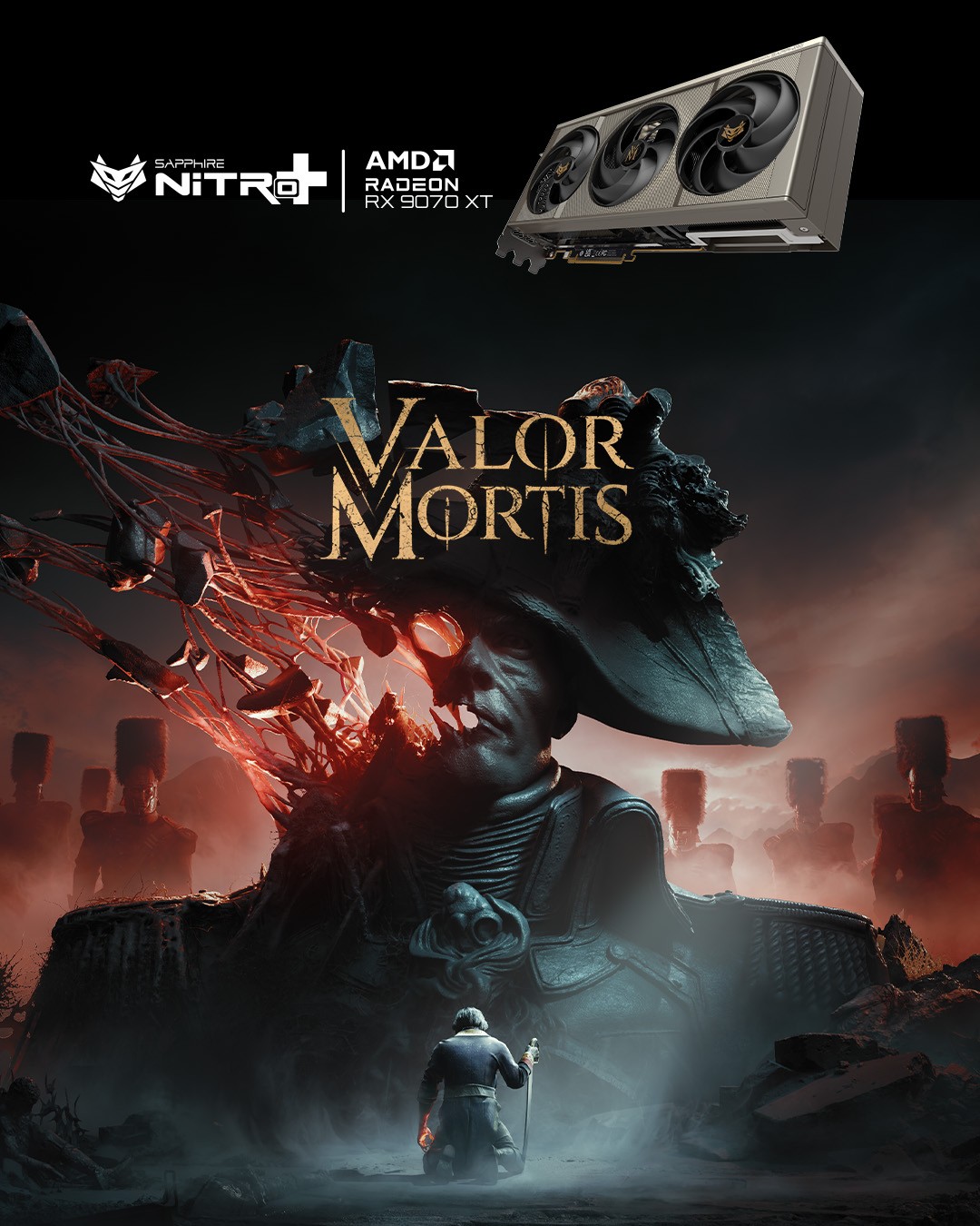 Sapphire anuncia Nitro+ Radeon RX 9070 XT em edição temática de Valor Mortis, com o jogo incluso