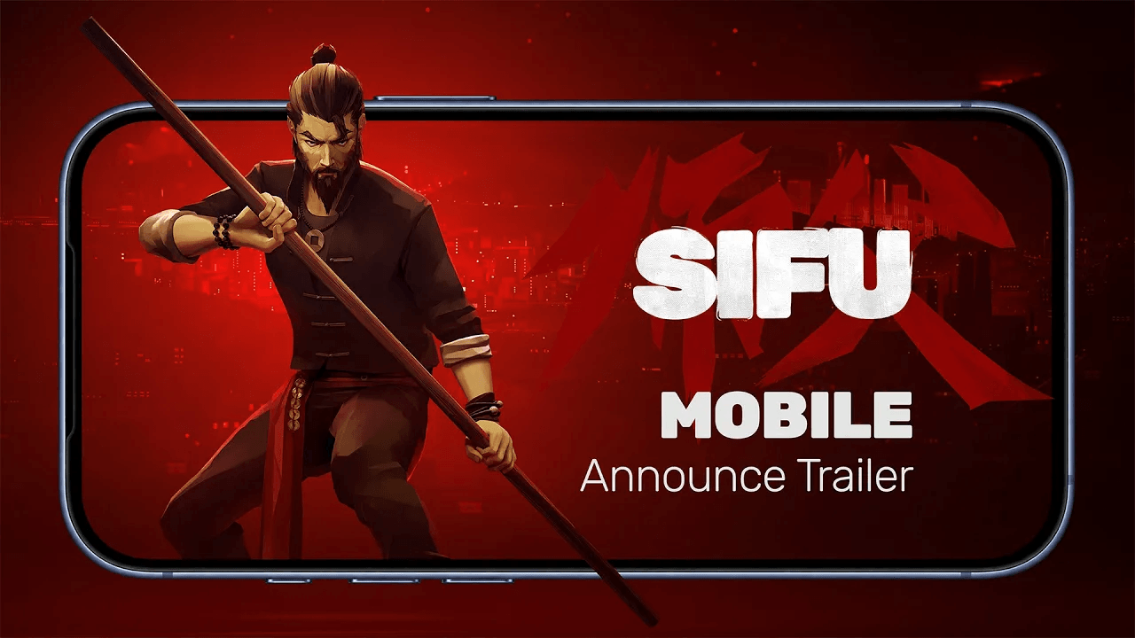Arte de divulgação da edição mobile de Sifu, publicada pela Sloclap