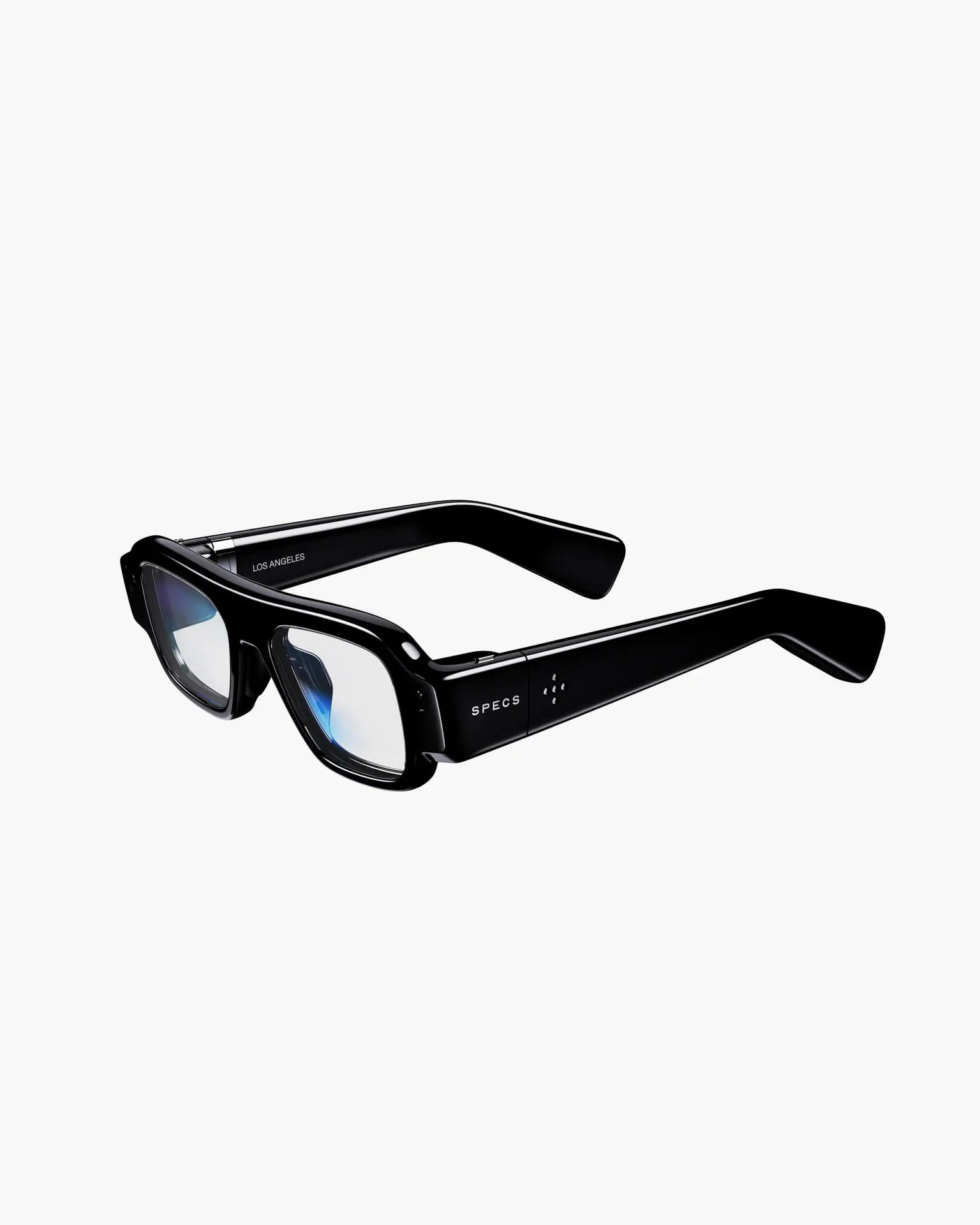 Snap Specs em vista lateral, com a inscrição SPECS na haste