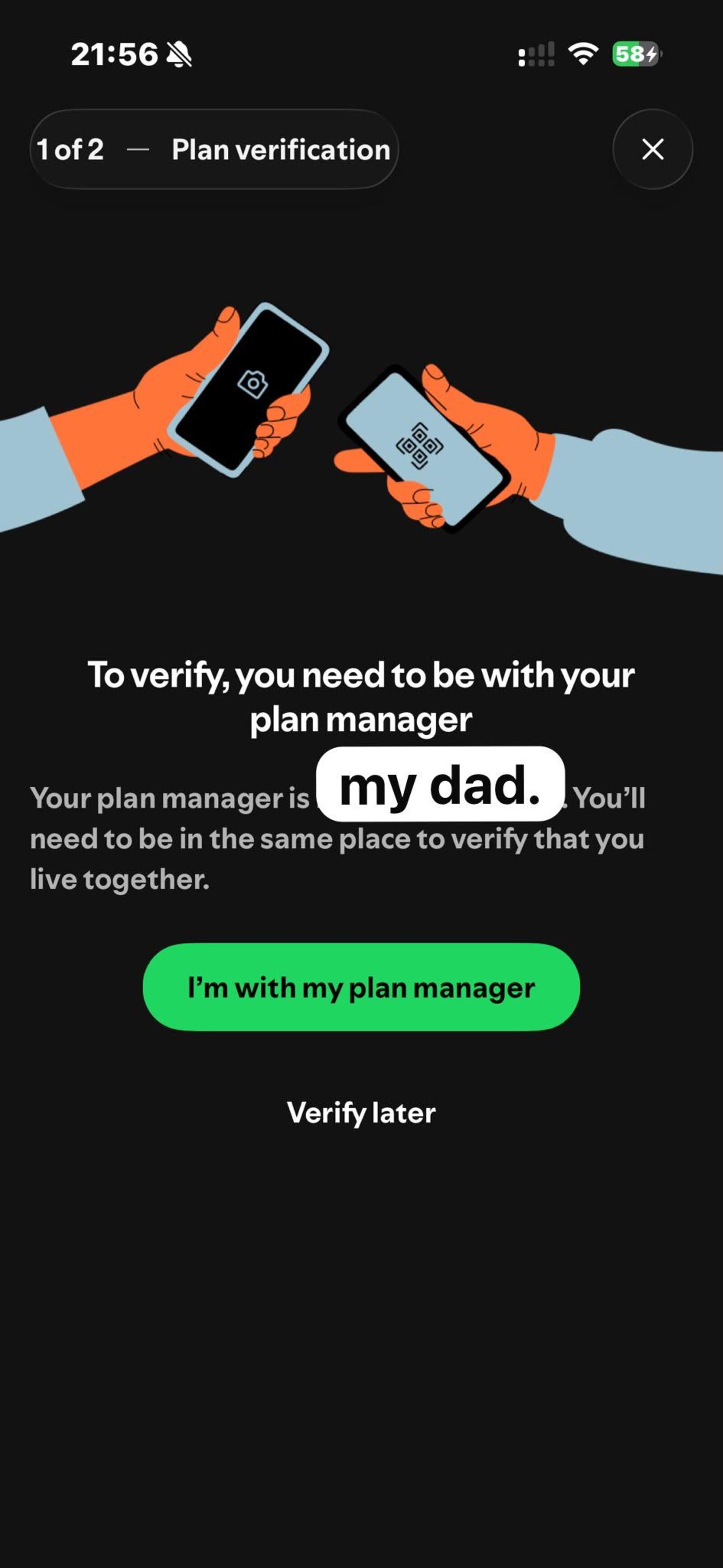 Aplicativo do Spotify aberto em smartphone