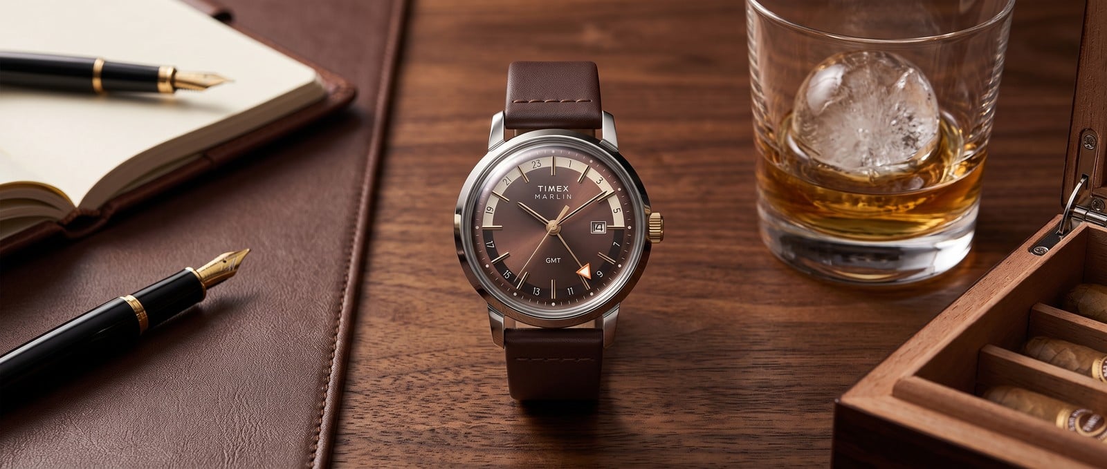 Timex Marlin Quartz GMT: relógios de dois fusos com visual anos 60 custam a partir de US$ 219