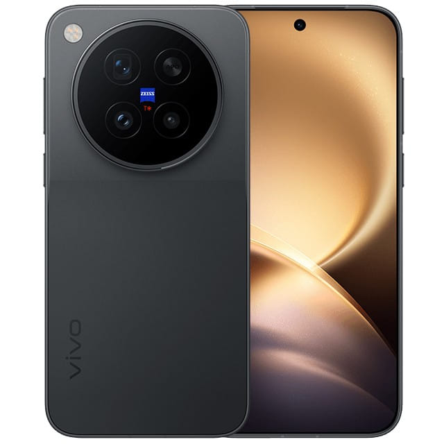 Vivo X500 Pro na cor preta com tela de bordas finas