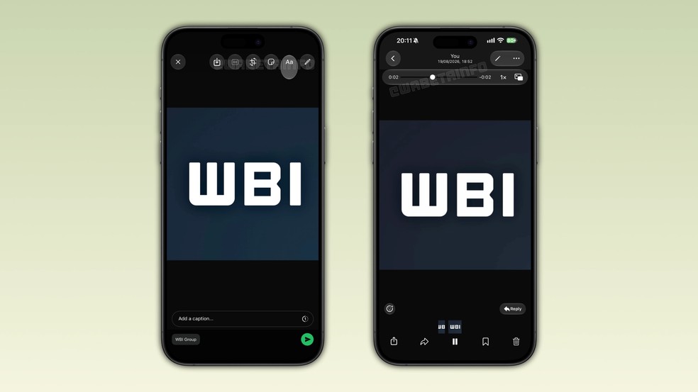 WhatsApp adota visual Liquid Glass do iOS 27 no editor de fotos e vídeos