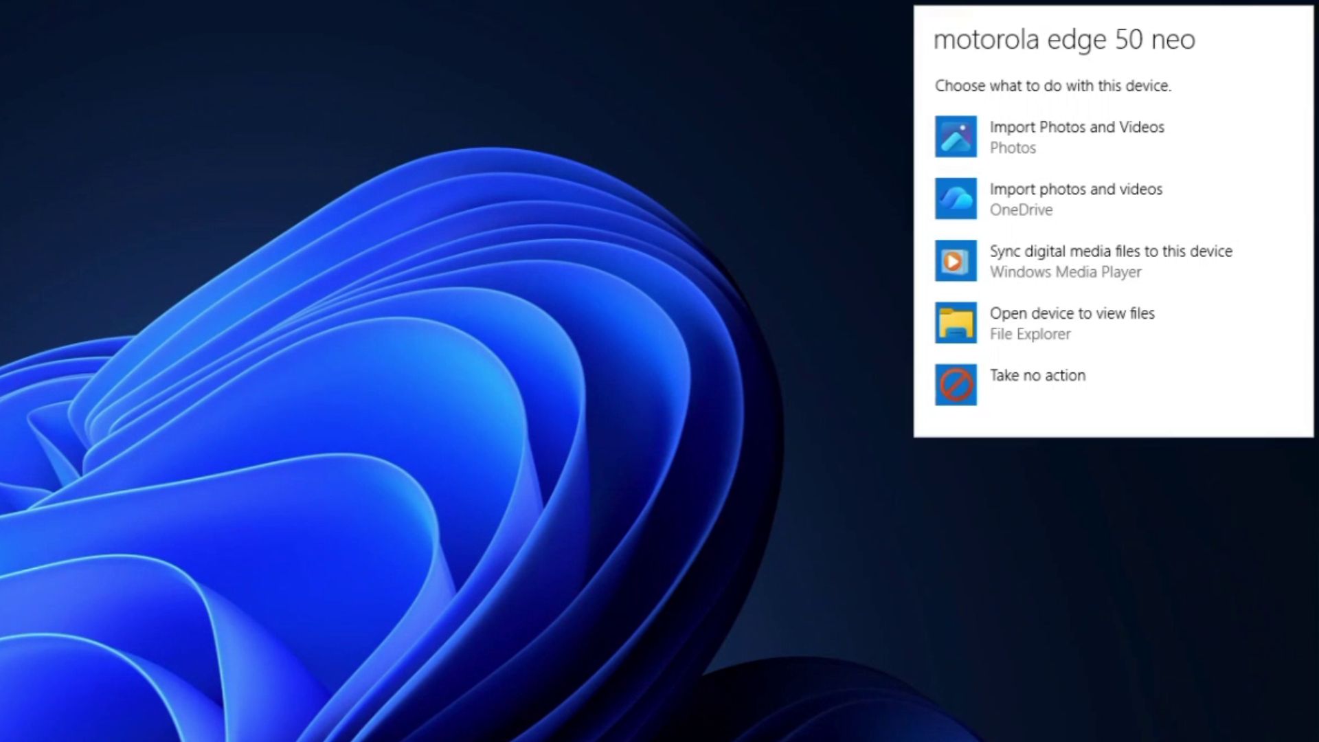 Nova interface do AutoPlay no Windows 11 com design WinUI 3