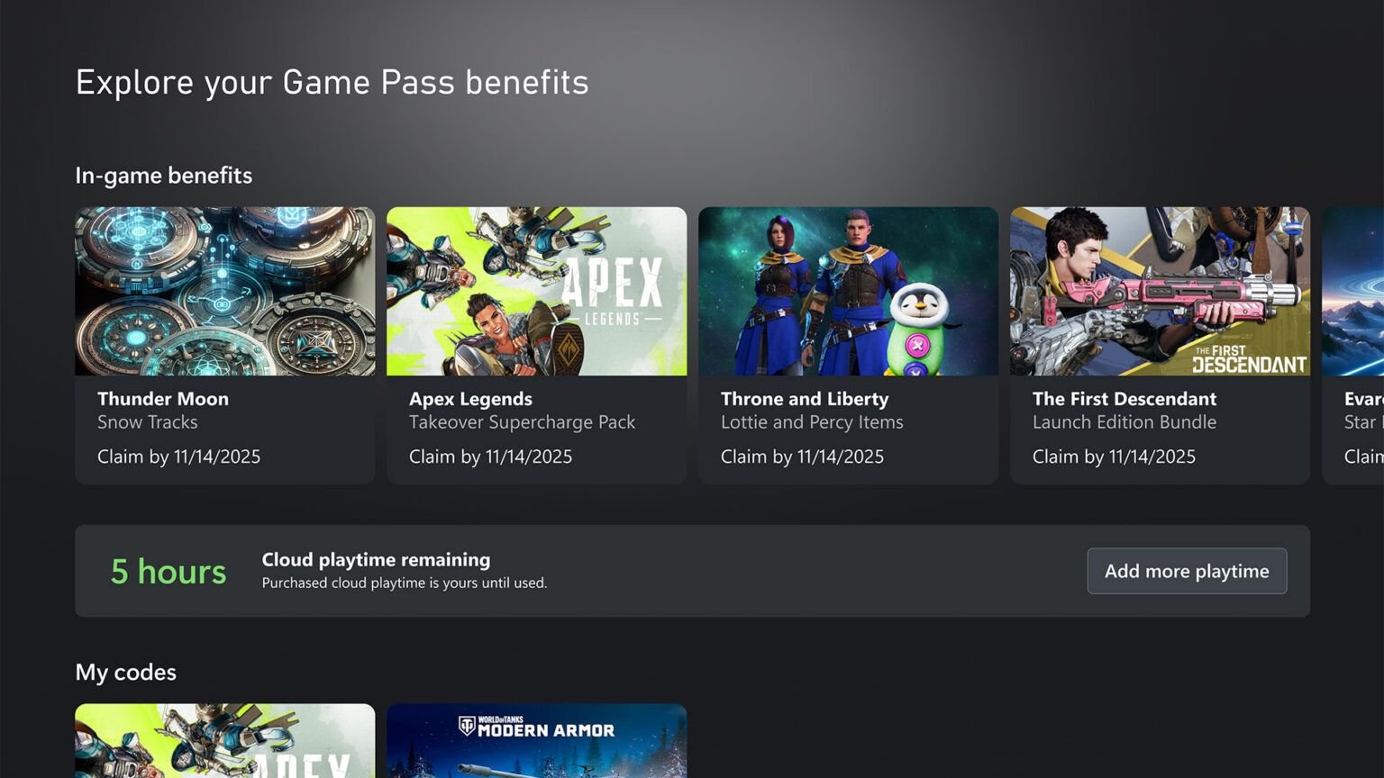 Distribuição de horas de cloud gaming por plano do Xbox Game Pass