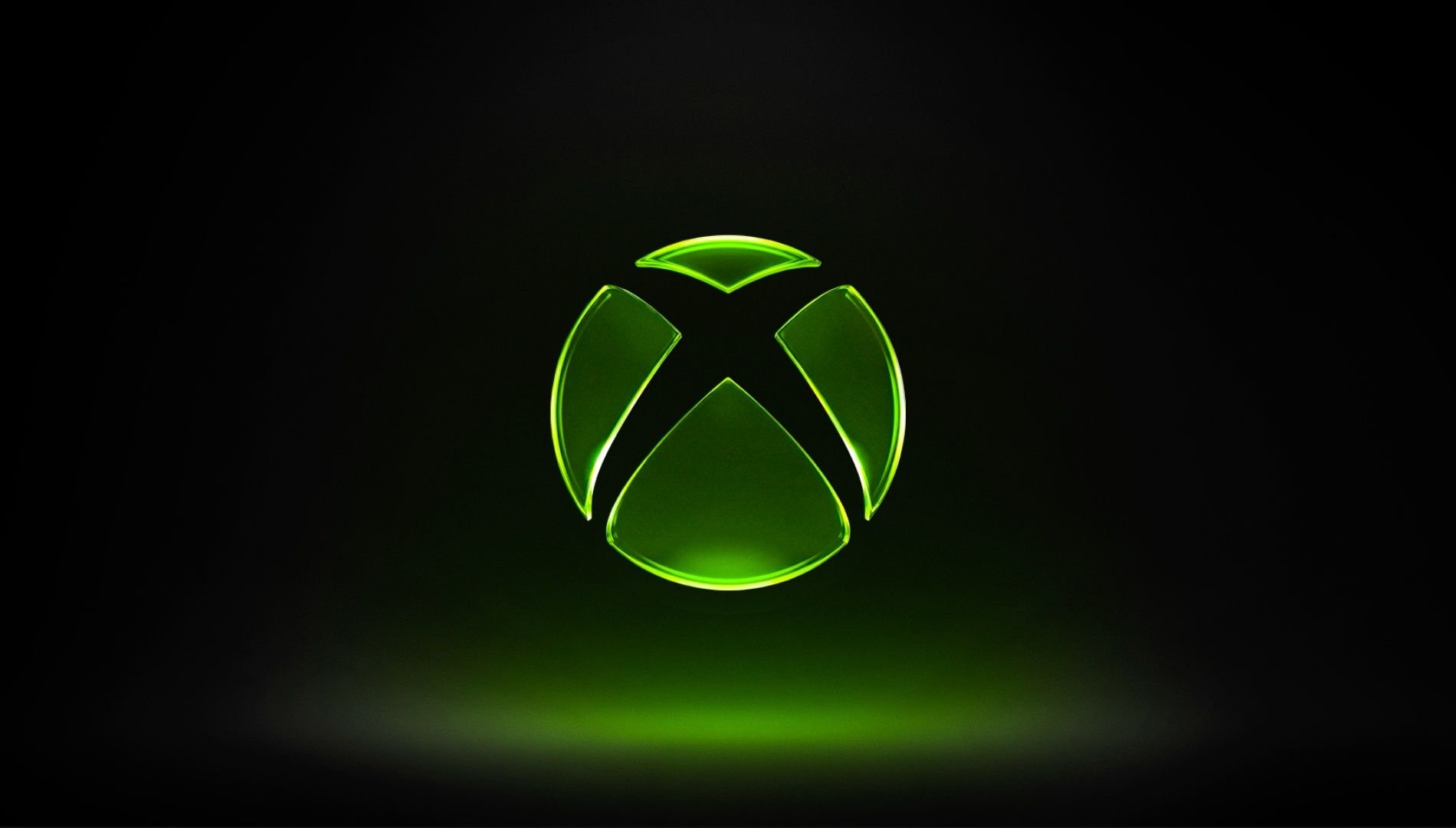 Logotipo do Xbox em verde sobre fundo escuro