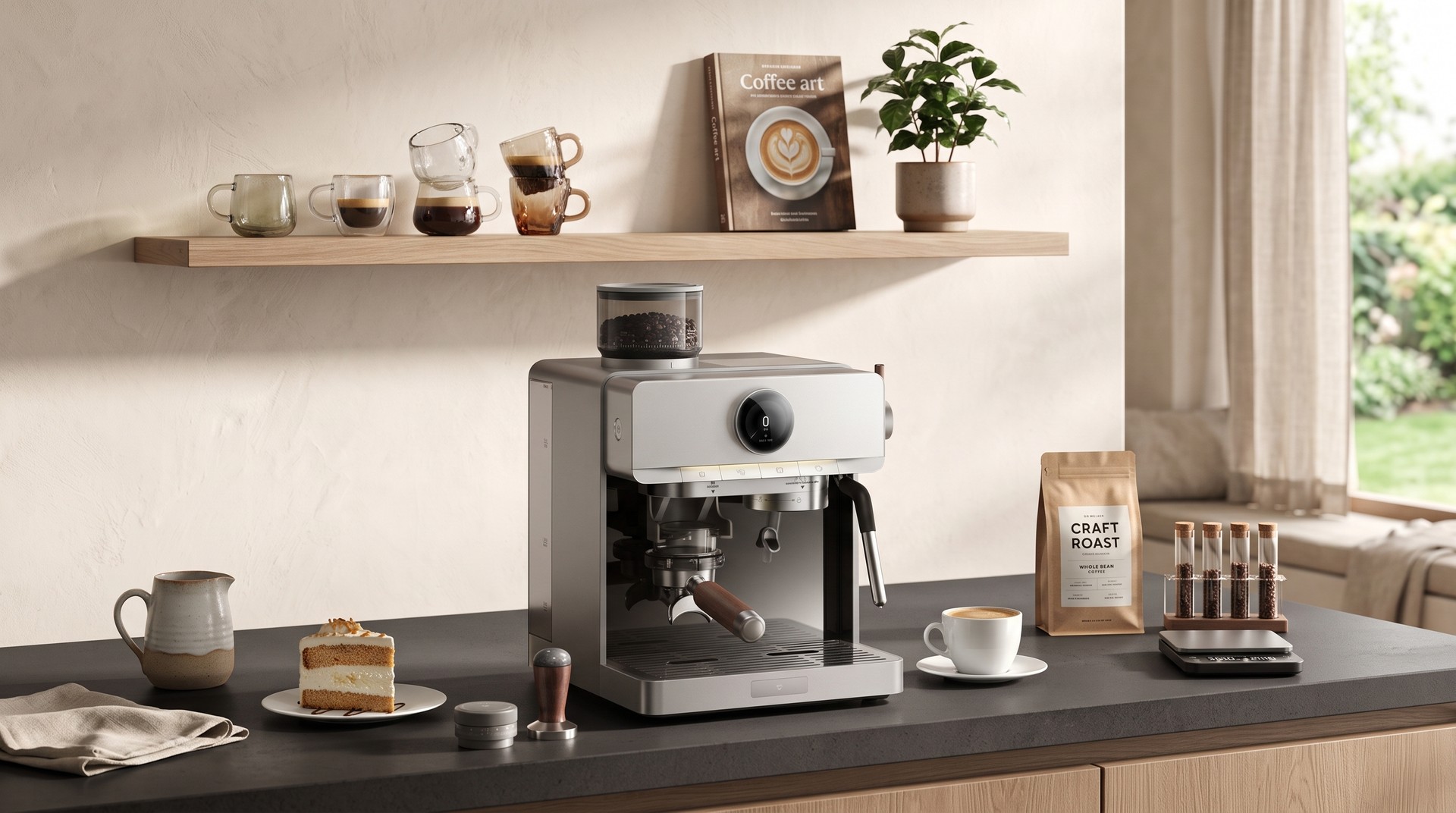 Xiaomi lança cafeteira Mijia semiautomática que mói os grãos, dosa e vaporiza o leite sem cápsulas
