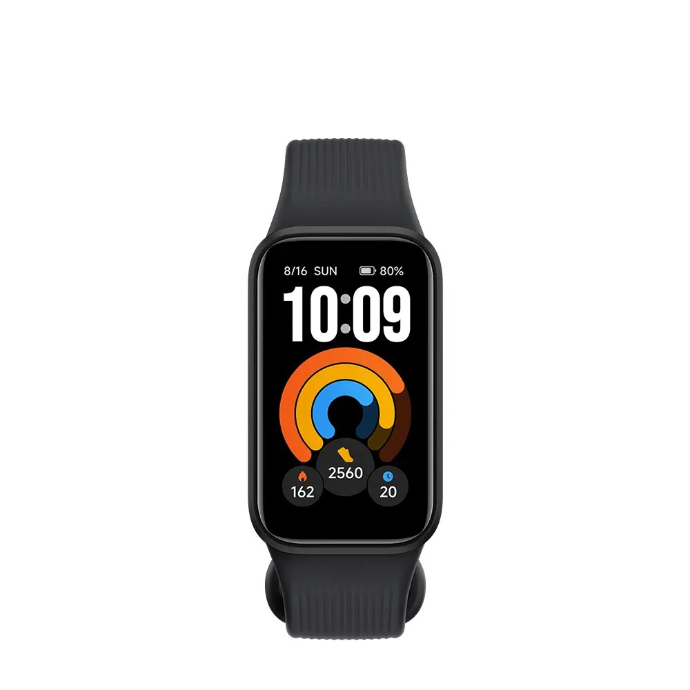 Xiaomi Smart Band 11 Active com o mostrador de horas e anéis de atividade