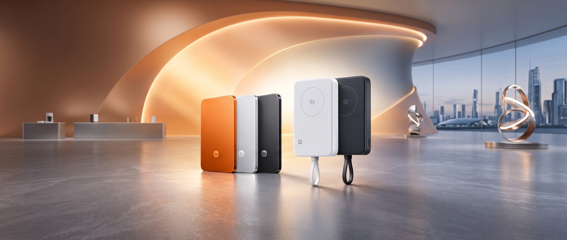 Xiaomi lança três power banks novos, de um modelo magnético de 6 mm a um de 20.000 mAh com 165 W