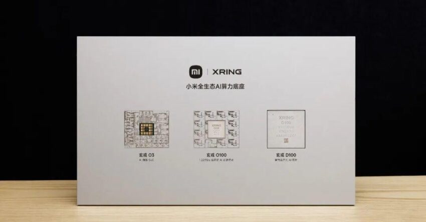 Os três chips Xring apresentados pela Xiaomi: O3, O100 e D100